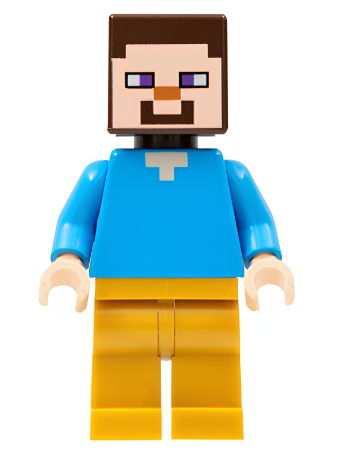 Минифигурка Lego Minecraft Steve - Pearl Gold Legs min074 U